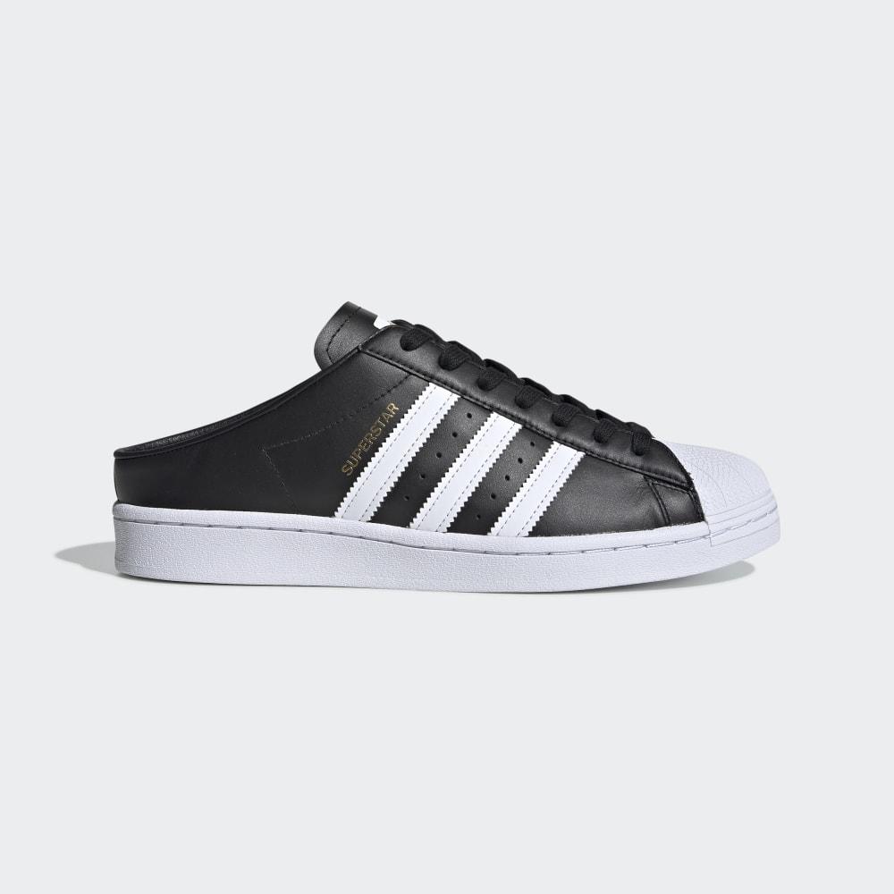 Adidas Men's Superstar Shell Toe Slip on Black/White Ireland FX0528